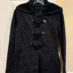 Sebby Charcoal Toggle Pea Coat
